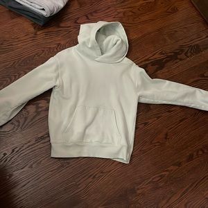 aritzia hoodie in mint green
